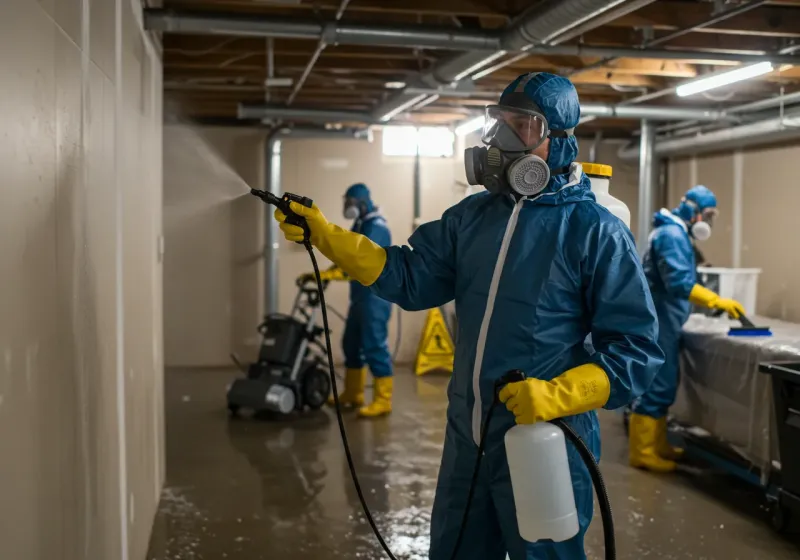 Basement Sanitization and Antimicrobial Treatment process in Poestenkill, NY